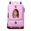 Girls Katseye Singers Printed Student School Waterproof Large Backpack Casual Bag