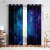 Dreamy Starry Sky Window Curtains, Beautiful Scenery Pattern Printing, Limited Time Offer, Bedroom, Living Room Decoration