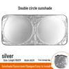 TItanium Silver Folding Car Sunshade for Front Windshield Sun Protection and Heat Insulation