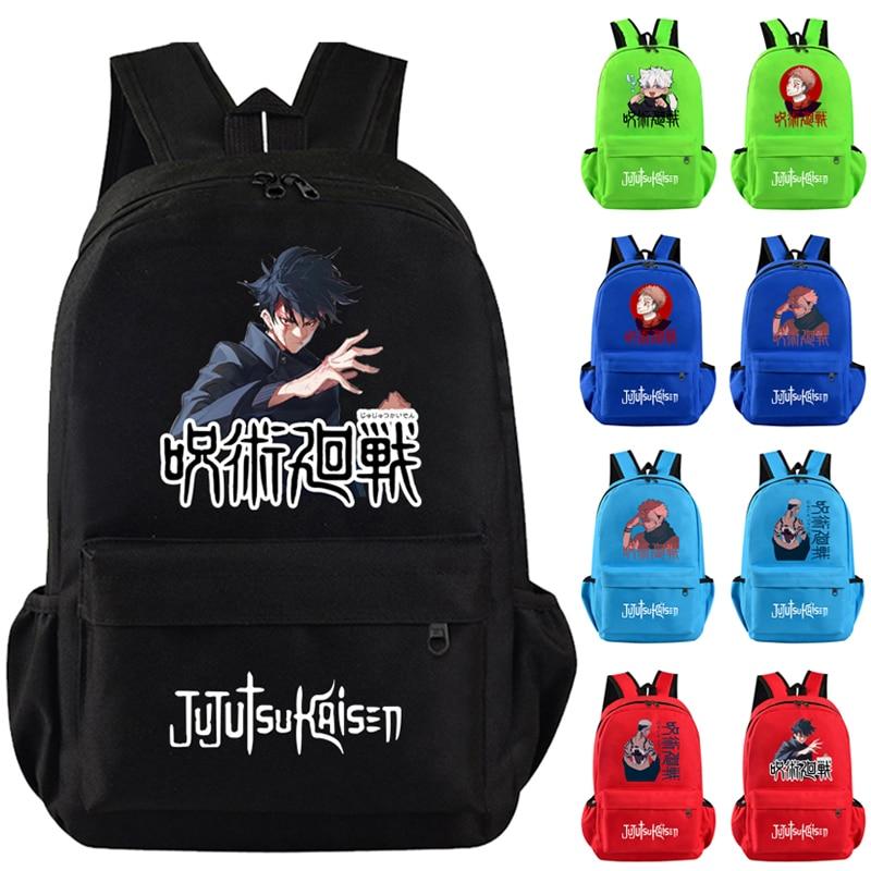 Anime Jujutsu Kaisen Rucksack für Jungen Mädchen Leichte Taschen Hildren Zurück zur Schule Schultasche Student Kawaii Rucksack