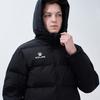 Kelme 8061Mf1002 Lange gesteppte Jacke Schwarz/Silber