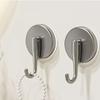 2PCS Strong Vacuum Suction Cup Hook Plastic Wall Hanger Multifunctional Wall Mount Hook Bathroom