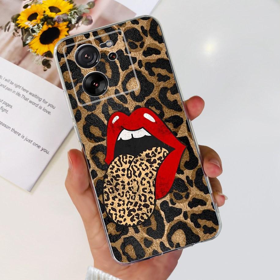 For Xiaomi 13T Pro Case Fashion Flowers Shockproof Soft Silicon Protector Clear Coque For Xiaomi 13T Phone Cases Mi 13TPro Funda