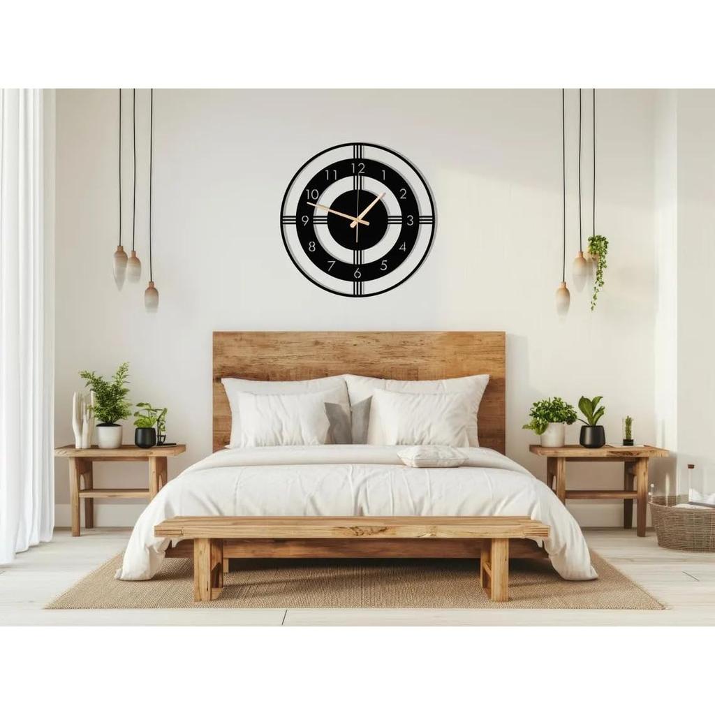 Stylish Metal Analog Wall Clock for Living Room, Office, Kitchen, Home and Hall | Antique Fancy Big Size Modern Wall Watch for Home Decor (60CM)