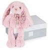 Peluche - histoire d'ours - copains calins - lapin rose 25 cm