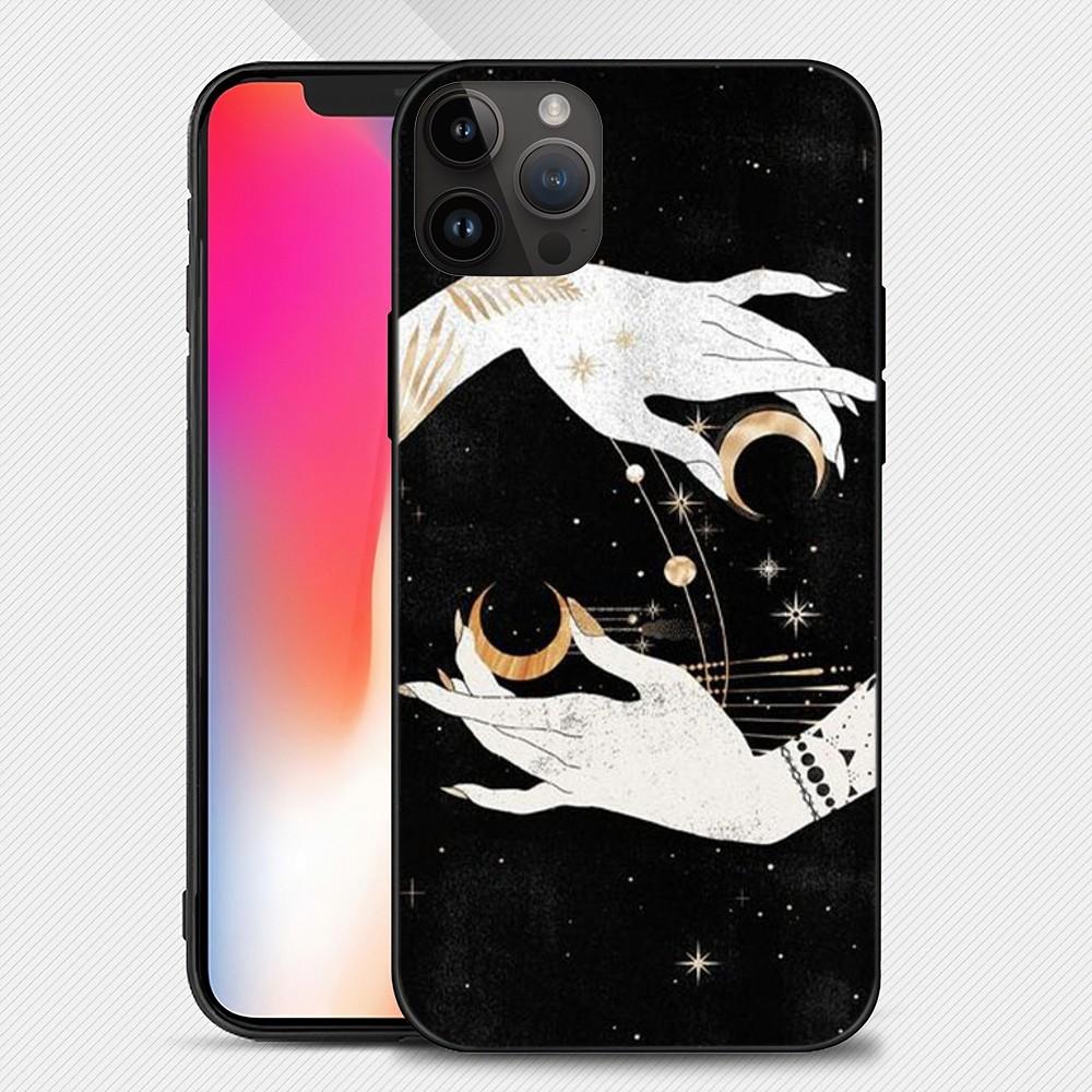 Witches Moon Tarot Mystery Totem Phone Case Iphone15 14 13 12 11 Pro Max Mini X 7 8 Soft Case