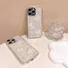 For IPhone 17 Promax Drop Glue Bow Pearl Phone Case for Apple 15 Plus Precision Hole 14 Anti Drop 16