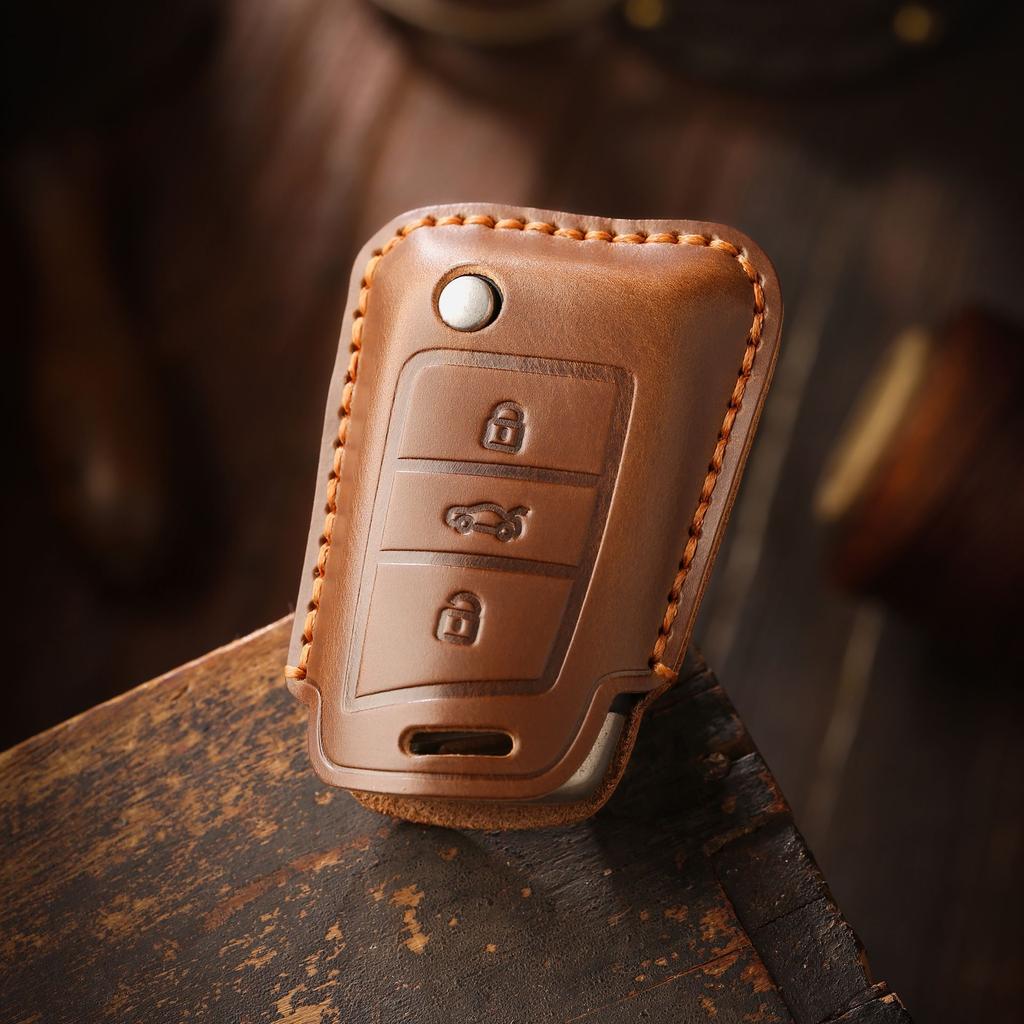 The Retro Key Cover Is Suitable for Volkswagen's New Suiteng Langyi Exploration Song Yingdu Exploration Yue X Car Bag Leather Protective Case