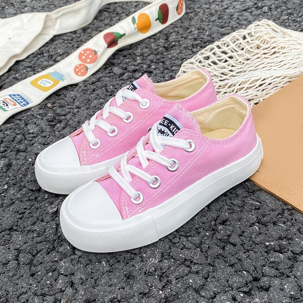 5058Fashionable Spring and Autumn Breathable Children's Canvas Shoes Soft Sole Boys and Girls' Shoes Versatile Children's Cloth