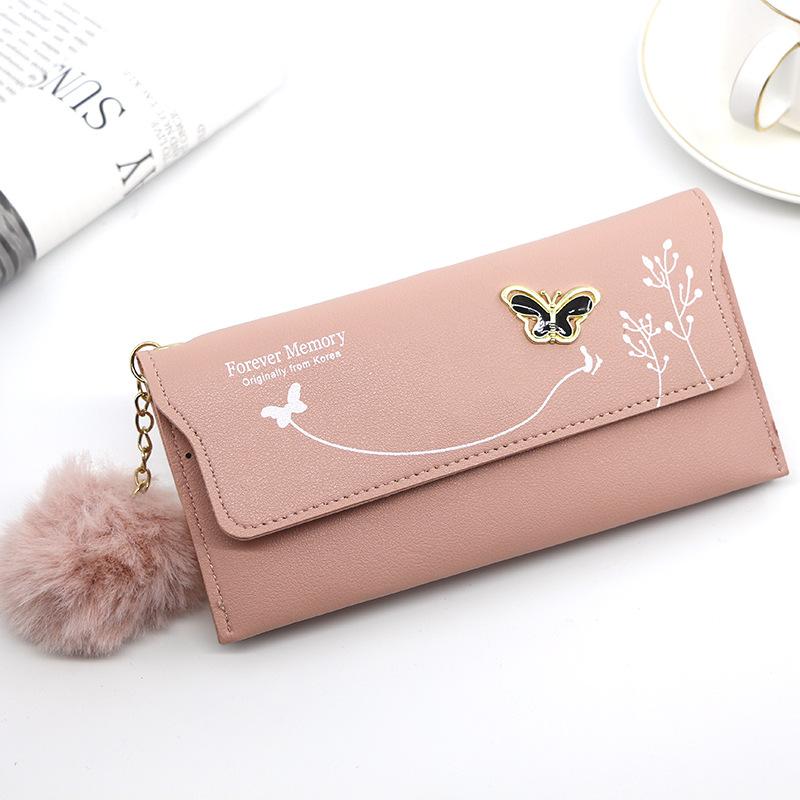 Yogodlns Fashion Butterfly portfel damski PU skóra mała kopertówka Casual Lady portmonetka etui na karty torebka damska