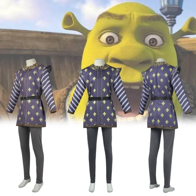 Shrek 3 Prince Charming Cosplay Costume Polyester Blend For Men 2024 Summer