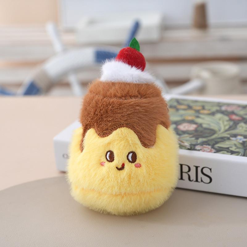 Charming Pizza Plush Toy Keychain With Soft Velvet For Kids Gift Idea
