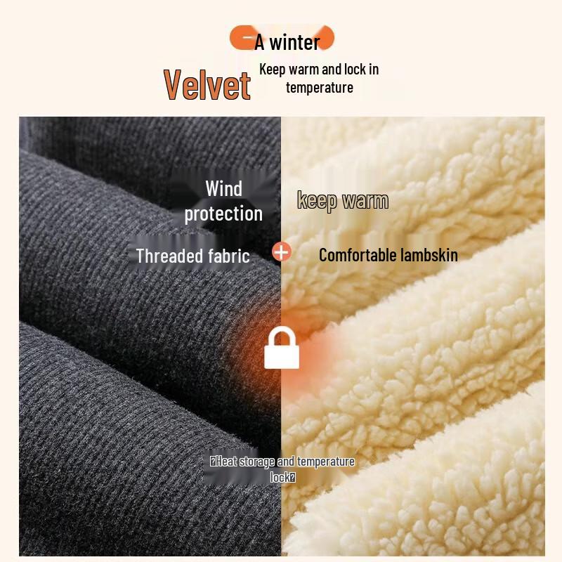 LANSWEAR Women's Lamb Velvet Thermal Leggings