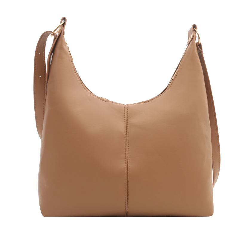 Women'S Bag Fashion Shoulder Bag Texture Pu Armpit Bag Large Capacity Messenger Bag Niche Versatile Tote Bag