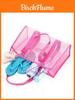 Minimalist Mesh Beach Bag For Swimming And Travel With Large Capacity For Casual Use