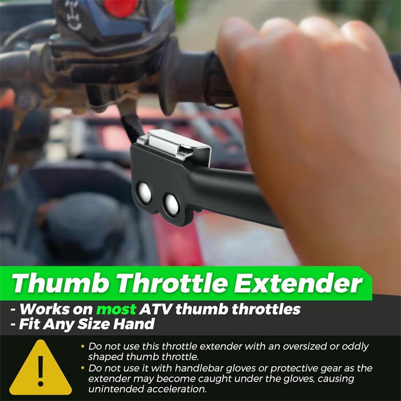 Throttle Extender, Thumb Throttle Master For Atv, 2 Piece Clamp For Easy Installation, Provides Reliable And Comfortable Control