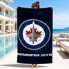 Jets Hockey Team Beach Towel, Super Soft Microfiber, Perfect Gift for Her/Him, Birthday, for Pool, Beach, Travel, Decor Beach Party