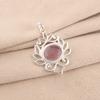 Paarse Kattenoog Edelsteen 925 Sterling Zilver Sieraden Handgemaakte Hanger Voor Haar CP-1-47
