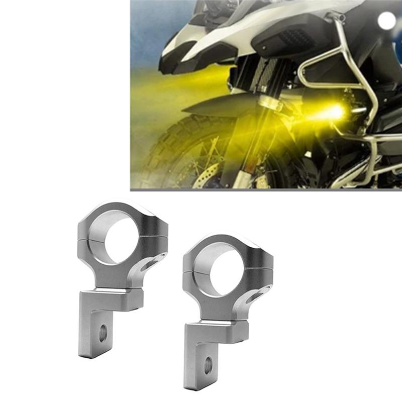 A28G-2Pz Staffa Faro Antinebbia LED Ausiliario per Moto Staffa Spotlight Paraurti Per BMW R1250GS R1200GS ADV