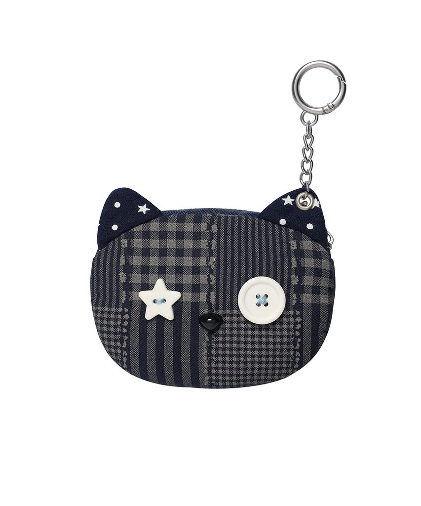 Cavish Cat Check Pouch Keyring Navy(Cv2Gsuab60A)
