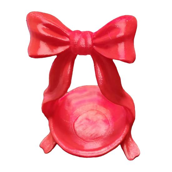 Bow Jewelry Tray Decorative Bow Knot Key Dish Tray Resin Jewelry Dish Tray Rings Earrings Holder Trinket Dish Gift for Mom Friend Wife Sister