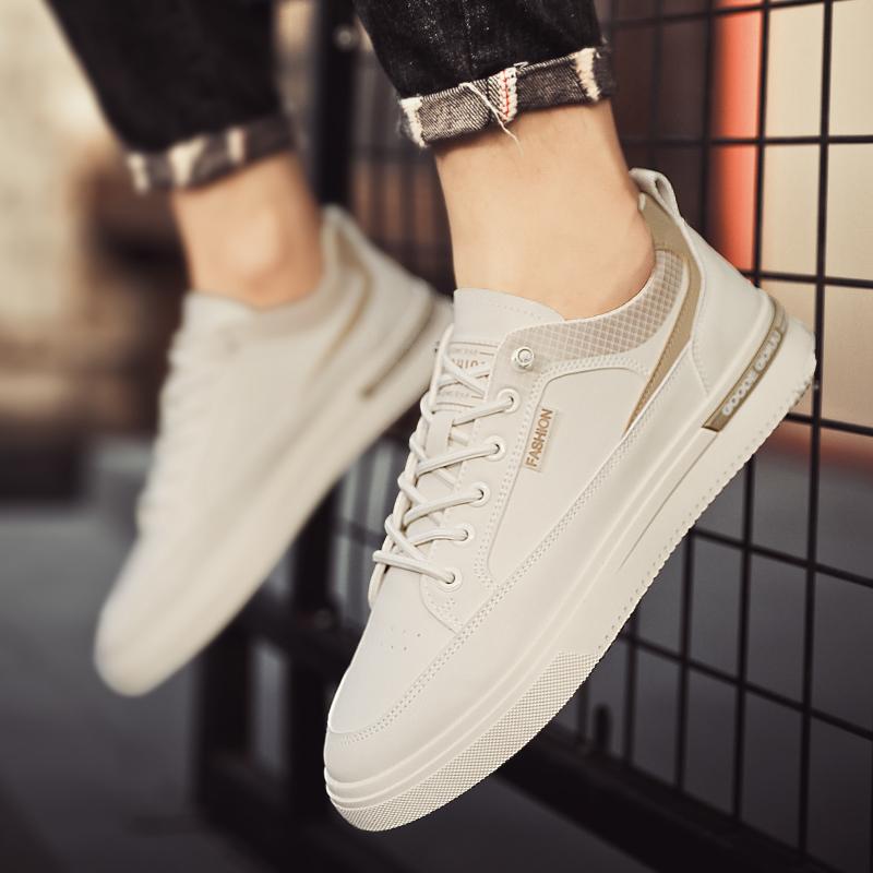 Casual Sports Shoes Men'S All-Match Wear-Resistant Men'S Shoes Fashion Skateboarding Shoes for Men Leisure Running Shoes Leather Shoes Men