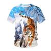 Tricou Nou 2023 Animal Tigru Imprimat 3D Tricou Copii Modă Casual Desene Animate Tricou Băieți Fete Copii Tricouri Topuri Îmbrăcăminte