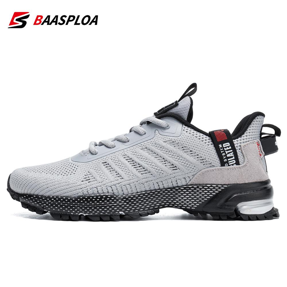 BAASPLOA Professional Running Shoes For Men Lightweight Men's Designer Mesh Sneakers Lace-Up Male Outdoor Sports Tennis Shoe