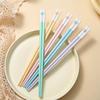 5 Pairs Cute Heart Japanese Chinese Chopsticks Sushi Non-slip Sticks Reusable Korean Chopsticks Set Healthy Alloy Tableware Set