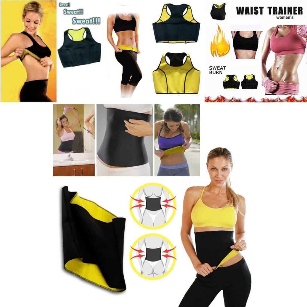 High Waist Black Neoprene Yoga Pants With Body Shaping And Tummy Control