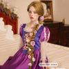 פאת תחפושת רפונזל שיער חלק בלונד ארוך במיוחד | ליל כל הקדושים וקוספליי | מראה טבעי | כובע מתכוונן קל משקל (מושלם לנשים)