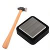 Goldsmith Shock-Absorbing Rubber Anvil Set: Noise Reduction Square Block for Jewelry Processing.