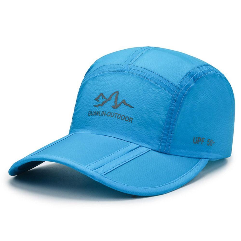 Quick Drying Sun Visor Hat Solid Color Mountaineering Cap Outdoor Sports Baseball Cap