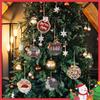 1-20 PIÈCES Calendrier de l'Avent de Noël 25 Jours Père Noël Élan Pendentif en Bois Ornement d'Arbre de Noël Cadeau de Noël Créativité