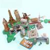 3D Puzzle Dutch Windmill DIY Paper Model Creative Educational Toy for Kids Mini World Building Handmade Gift T3