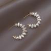 Baroque Pearl Earrings, New Trendy Style Elegant Earrings Niche Design High-end Light Luxury Earrings