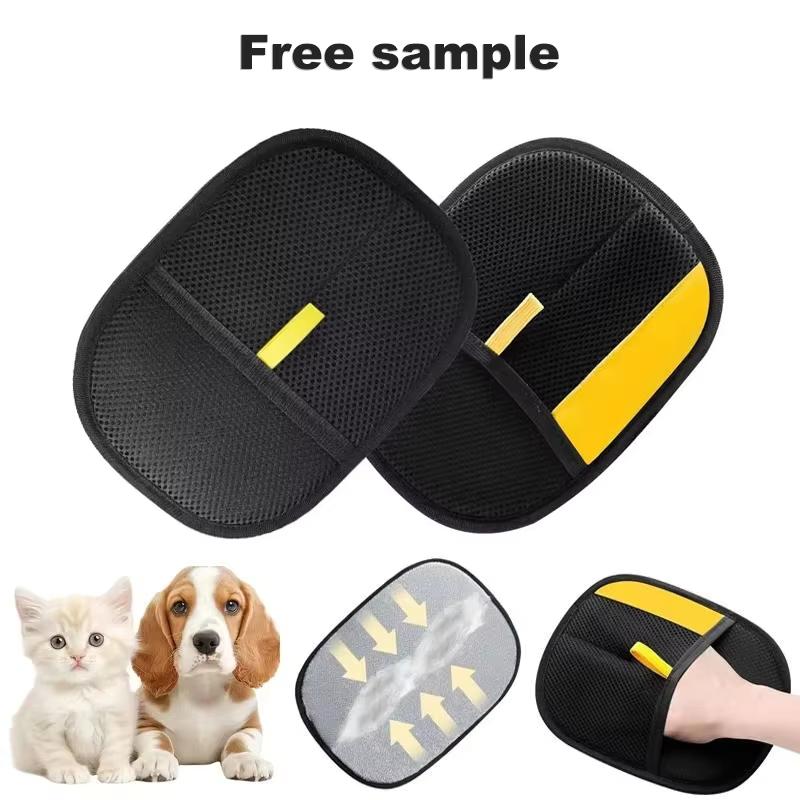 Electrostatic Gloves 2X Faster Hair Removal Washable Reusable for Cats Dogs Pet Grooming and Shedding Solution