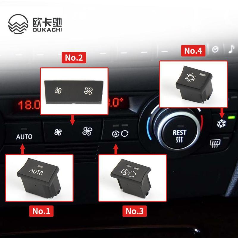 Car Dashboard Air Conditioning Ventilation Control AC Button For BMW 1 3 X1 X3 Series E81 E82 E87 E88 E84 E90 E91 E92 E93 F25