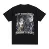 Don't Worry Kitten Daddy's Here Funny Alpha Wolf Meme T Shirts Men Casual Cotton T-shirt Vintage Short Sleeve Oversized