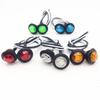 2pcs 12V 3/4"  Mini Waterproof Side Marker Indicators Light LED Bullet Lamp Small Round Light For Truck Trailer Tail RV Car Clearance Lights