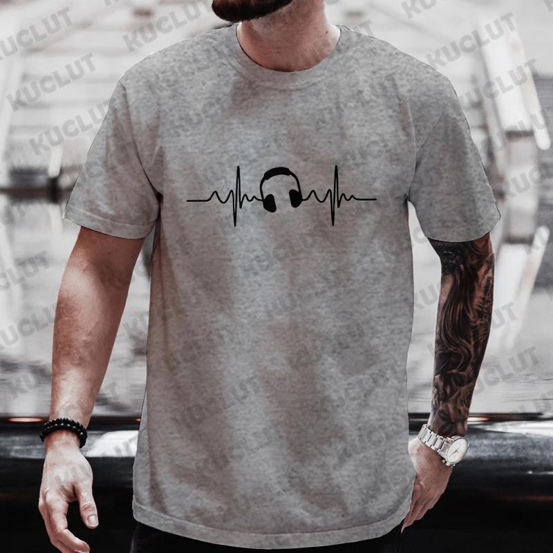 Funny Evolution DJ Printed TShirt Men Fashion Casual Short Sleeves Tshirts Summer Casual Breathable Tshirt Music Tee Shirt Tops