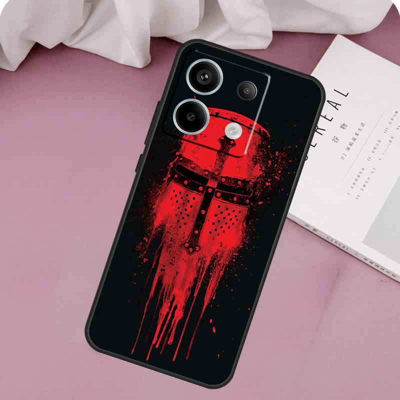 Knights Templar Case For Xiaomi Redmi Note 13 14 12 11 10 9 15 Pro Plus Redmi 15 14C 10C 12C 13C 15C Cover