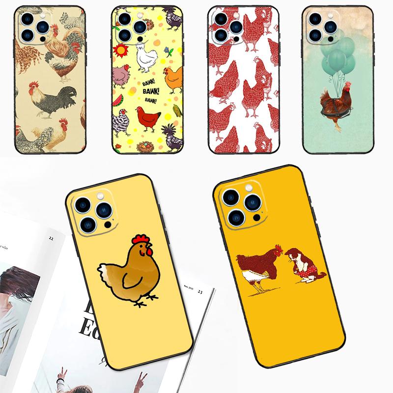 Cartoon Chicken Rooster For Huawei Nova 3i 7i 8i 11i 12i 9 10 SE Y60 Y61 Y70 Y72 Y73 Y90 Y91 P20 P40 P30 Lite Case