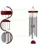Wooden Retro Wind Chimes With 6 Metal Tubes Big Deep Sounds for Relaxing Suitable for Outdoor Garden Yard Patio Home Decoration Gifts