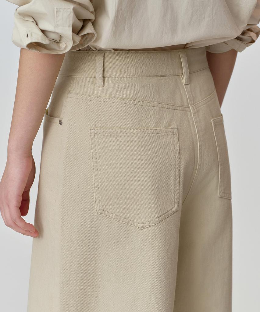MUSINSA STANDARD WOMAN Women'S Cotton Extra Wide Pants [Light Beige]