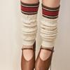 Biarritz Socks [2SET] Five Cable Knit Leg Warmers 2 Colors