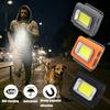 USB Rechargeable Run Light Silicone Walking Lamp Portable Magnetic Emergency Light Backpack