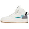 Life Collection Slip Resistant Abrasion Resistant High Top Skateboard Shoes Men's White Green Gray 912238011-3