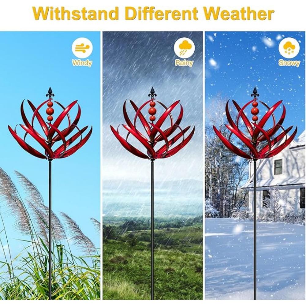 Windmills Wind Spinners Outdoor - Extra Large Outdoor Metal Wind Sculptures Spinners with Stake, for The Yard Garden, Yard Art Garden Lawn Decor