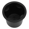 EZBUYGO Black Cup Holder Insert 73mm Universal Fit for Carboat Pontoon RV with 4 Cushion Liners for Vibration Noise Reduction -
